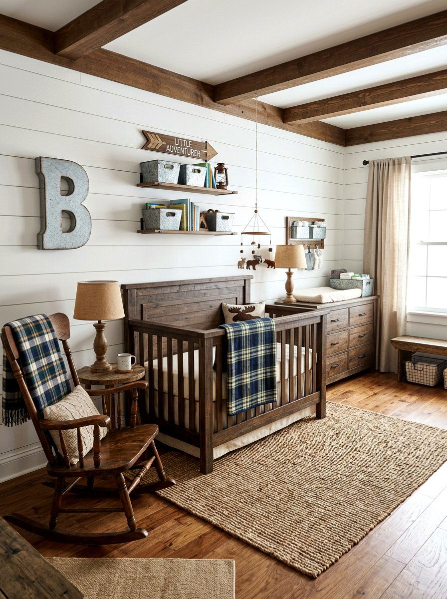 Rustic Boy Nursery - 30 boy nursery ideas