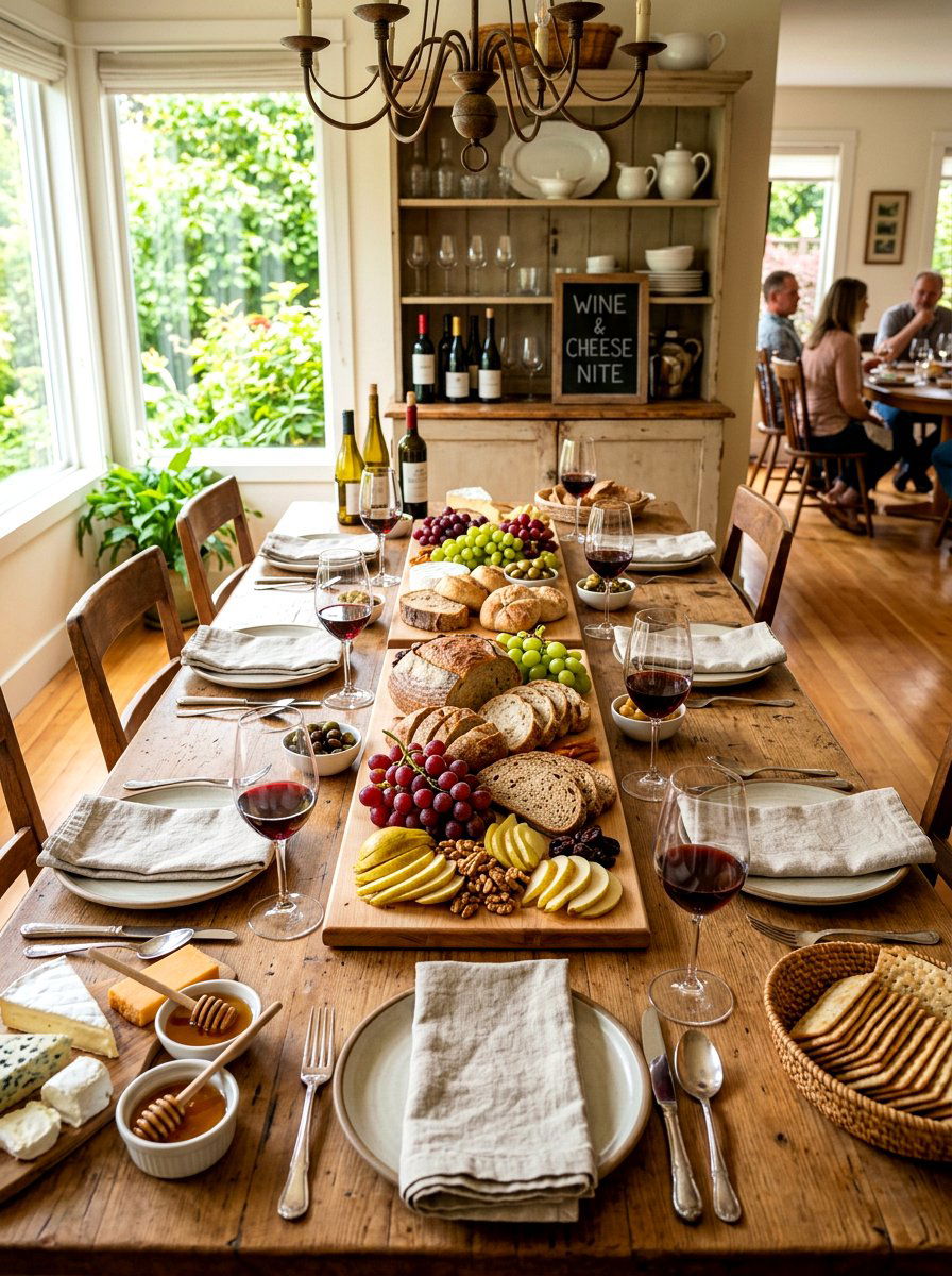 Rustic Bread and Fruit Board - 30 fruit market tablescape ideas