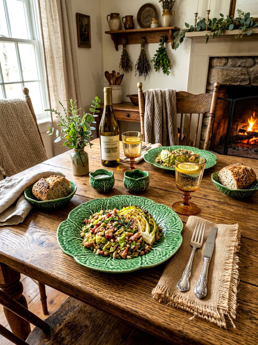 Rustic Cabbage Plate Theme - 30 cabbage plate tablescape ideas