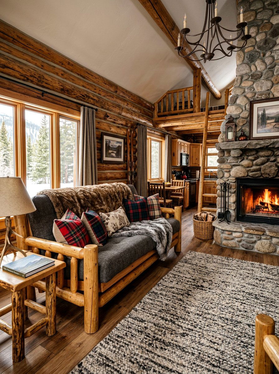 Rustic Cabin Guest Quarters - 30 sofa bed room ideas