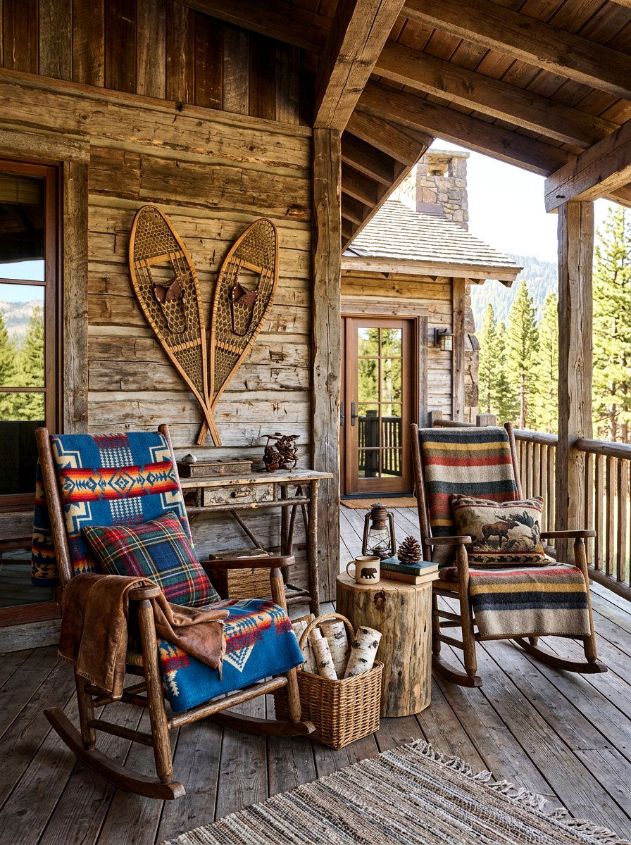 Rustic Cabin Porch Decor - 30 cabin front porch ideas