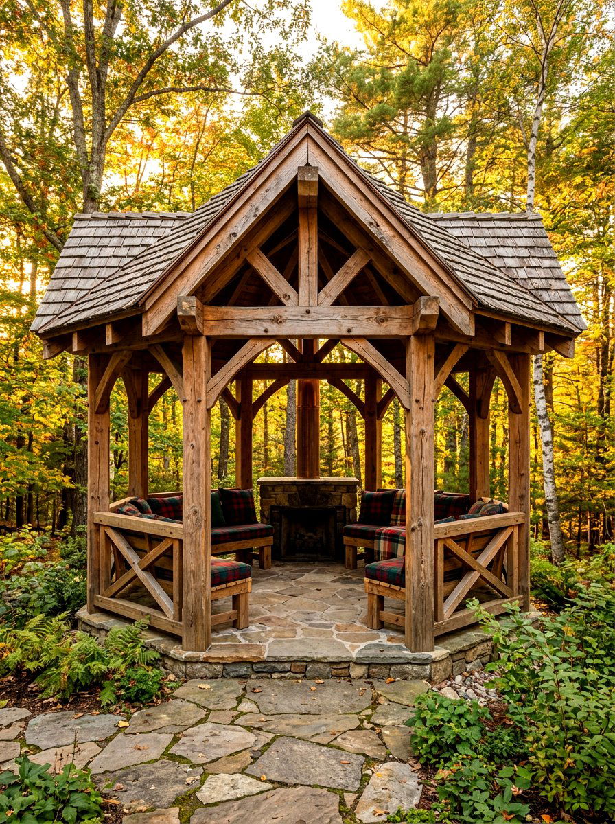 Rustic Cedar Gazebo - 30 gazebo ideas