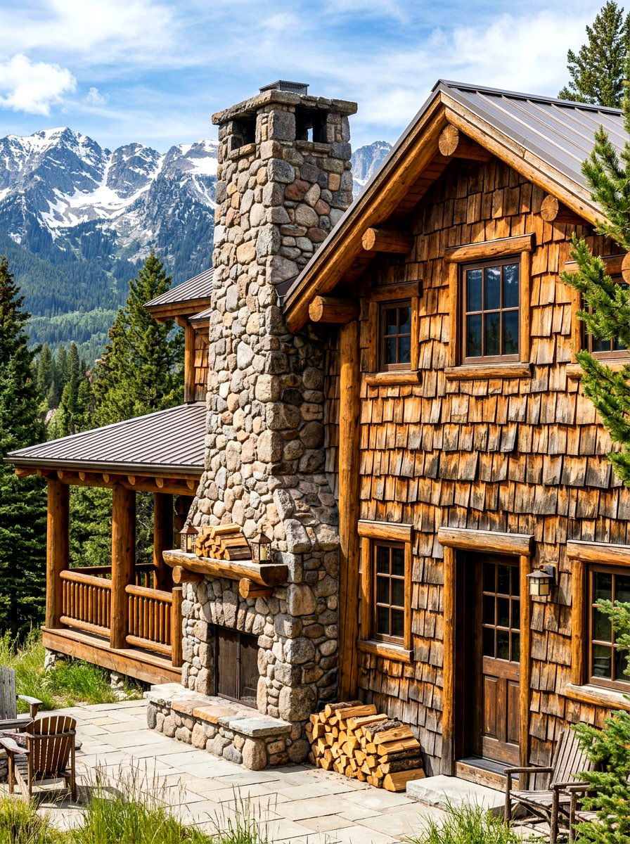 Rustic Cedar Shake Texture - 30 cedar shake curb appeal ideas