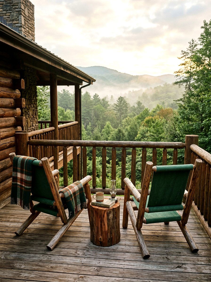 Rustic Cedar Sling Chair - 30 sling chair patio ideas