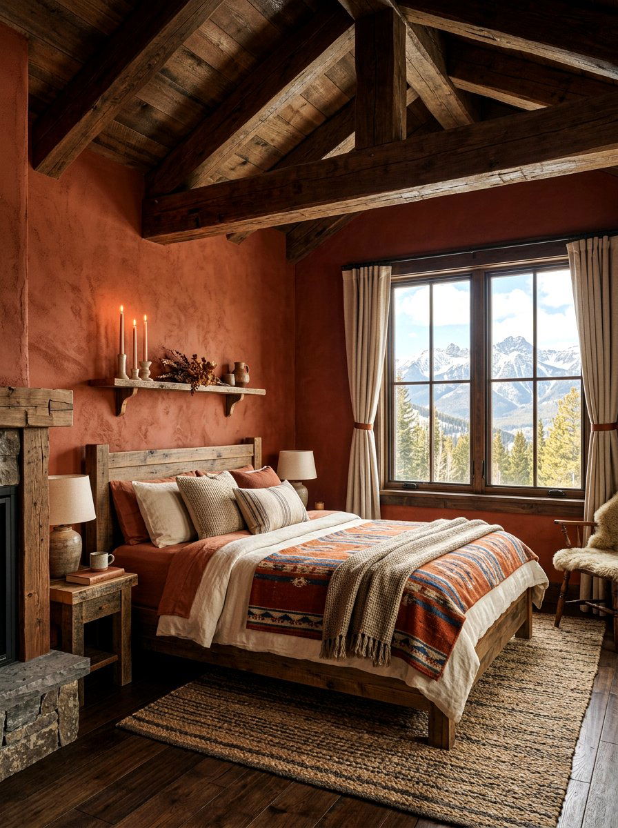 Rustic Clay Bedroom - 30 clay and blush bedroom ideas
