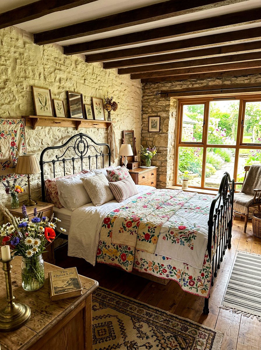 Rustic Cottage Aesthetic - 30 summer bedroom decor ideas
