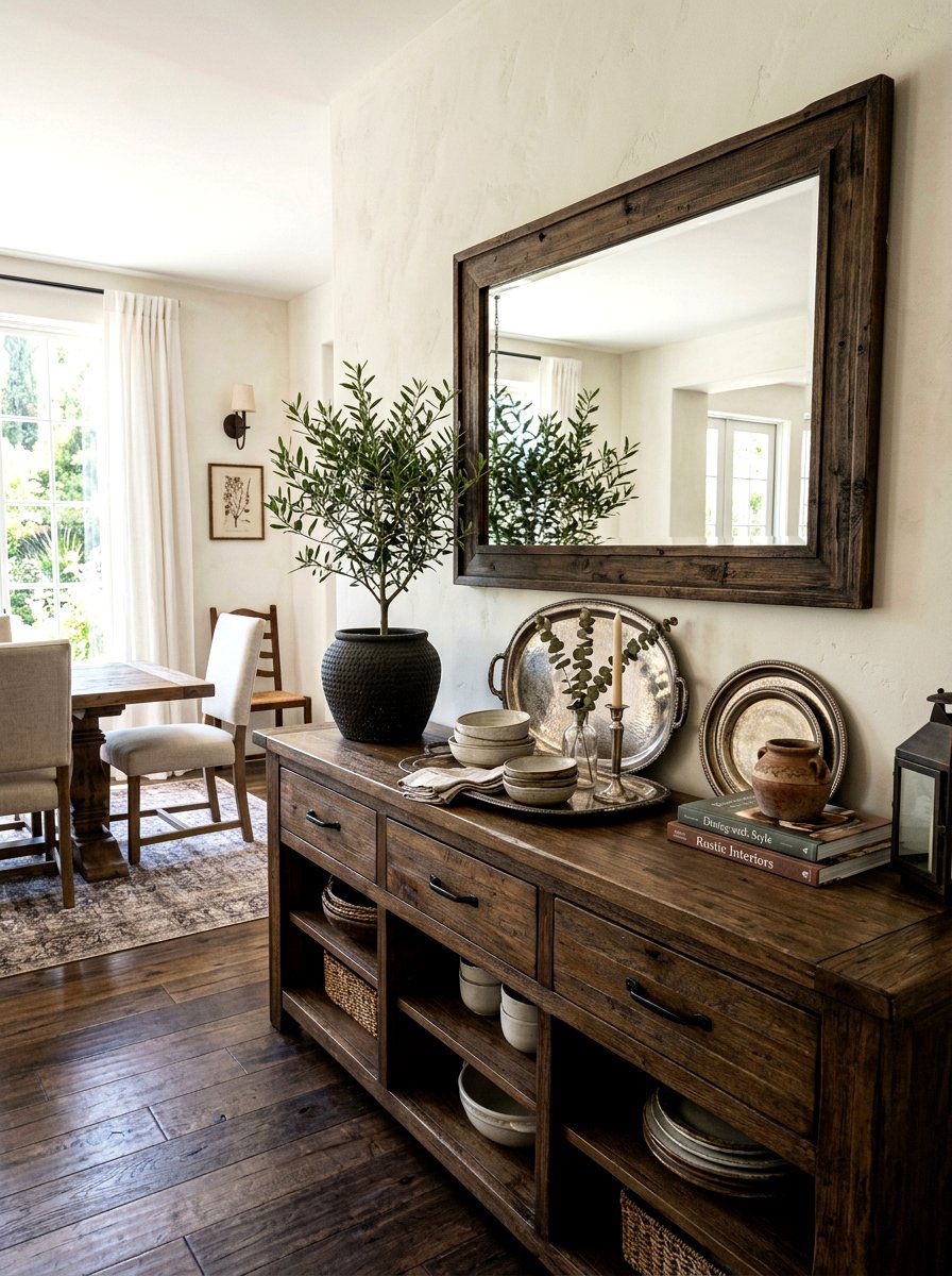 Rustic Dining Room Sideboard Olive Tree - 30 olive tree decor ideas