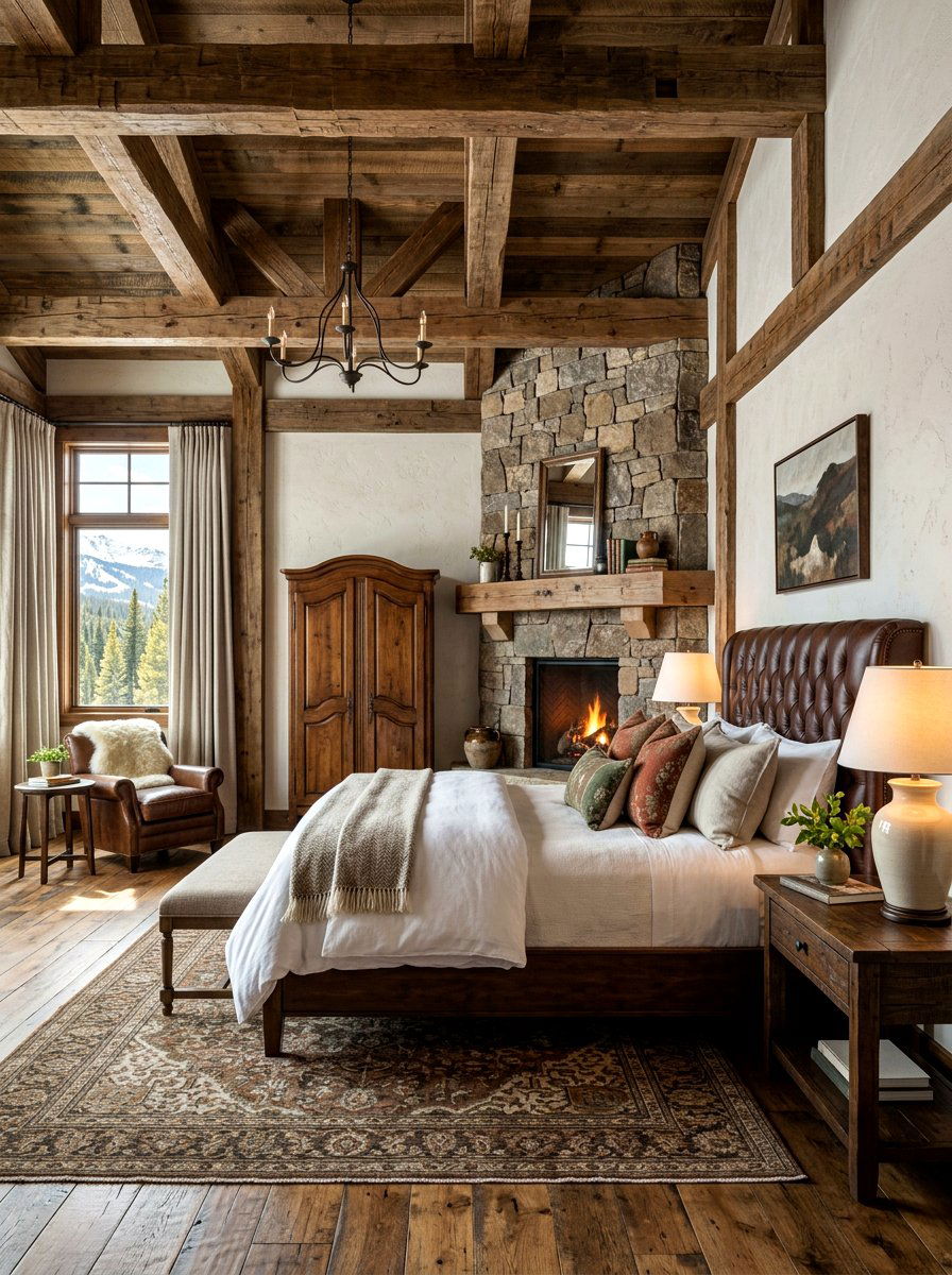 Rustic Elegant Bedroom - 30 couture bedroom ideas