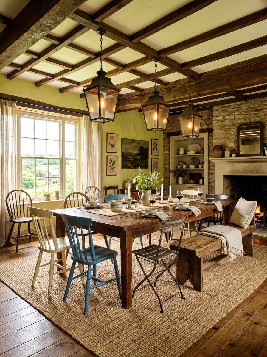 Rustic Farmhouse Dining - 30 formal dining room ideas
