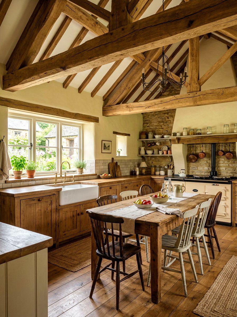 Rustic Farmhouse Kitchen - 30 heritage kitchen decor ideas