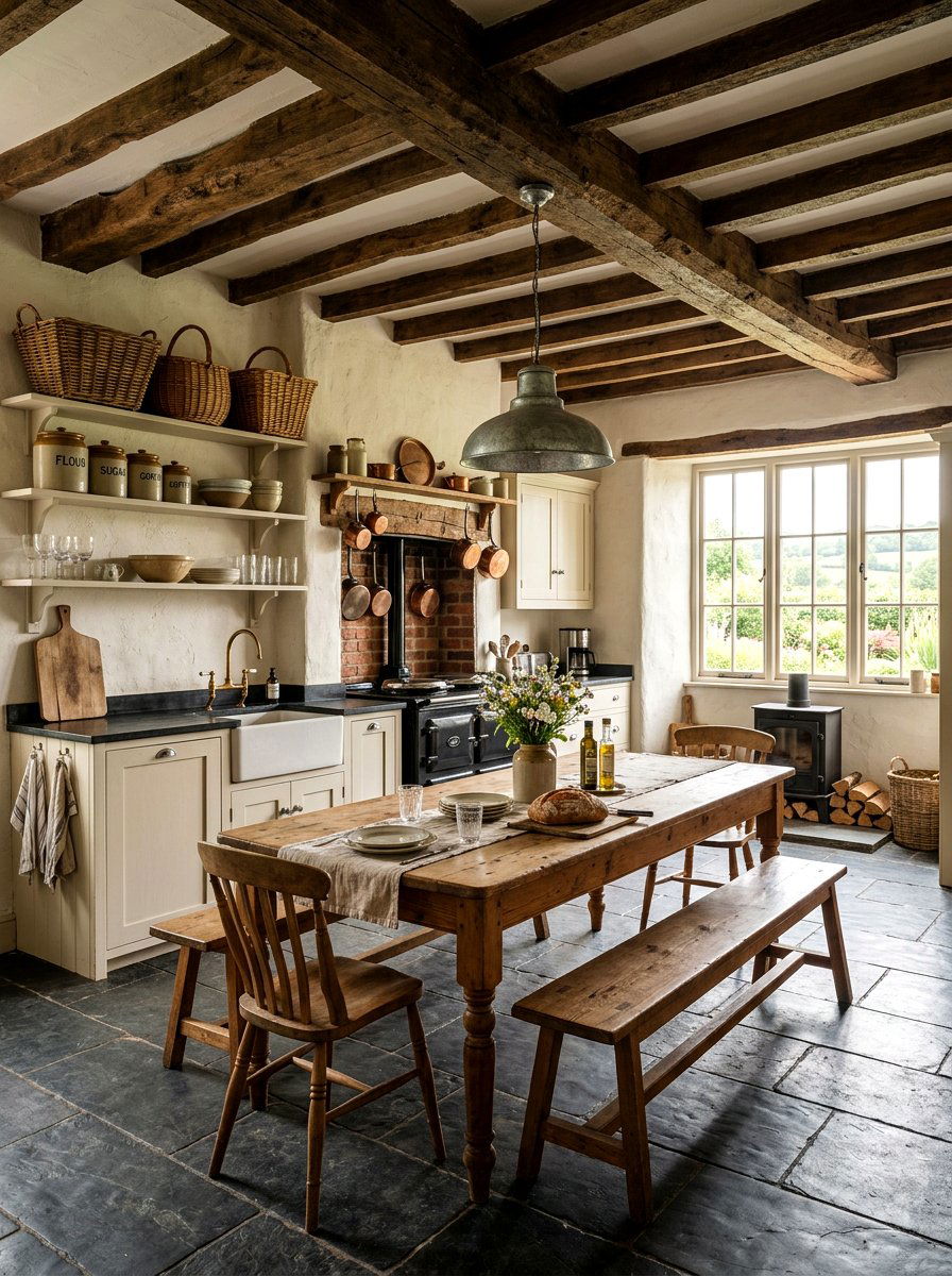 Rustic Farmhouse Kitchen - 30 storybook kitchen ideas