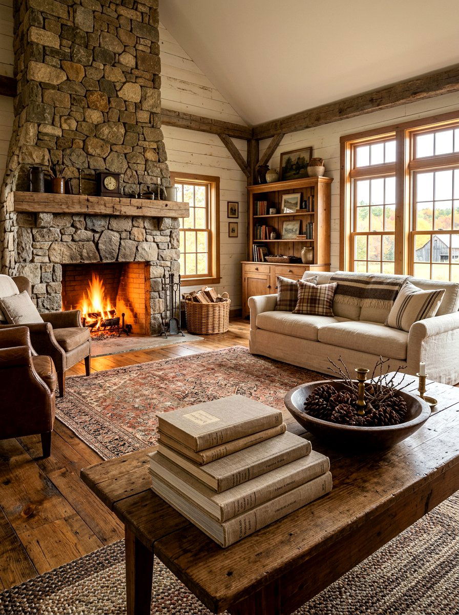 Rustic Farmhouse Table Book Decor - 30 coffee table book styling ideas