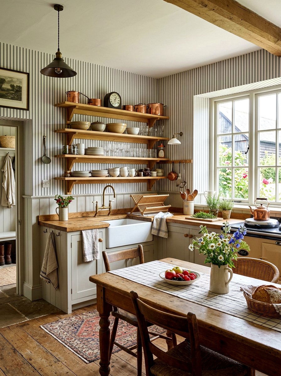 Rustic Farmhouse Wallpaper - 30 patterned wallpaper ideas
