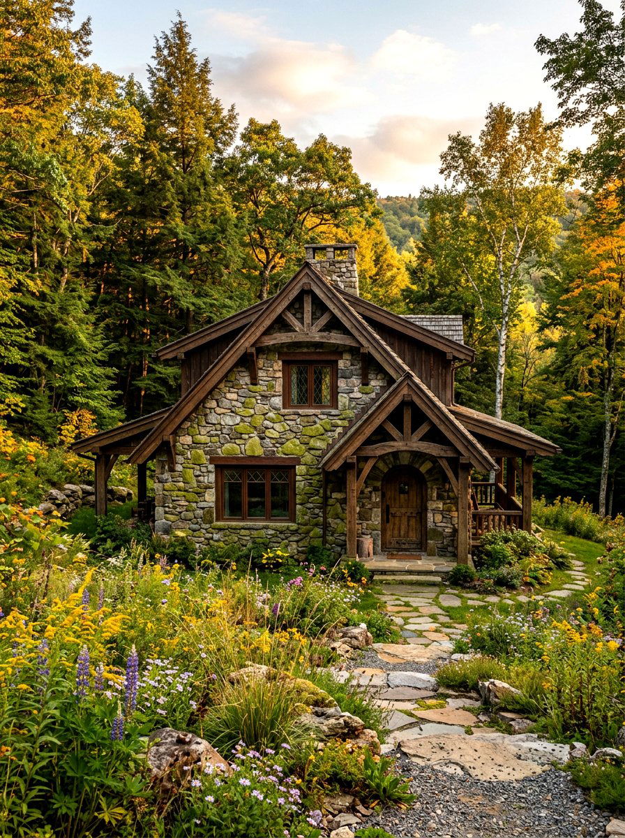 Rustic Fieldstone Exterior - 30 stone house exterior ideas
