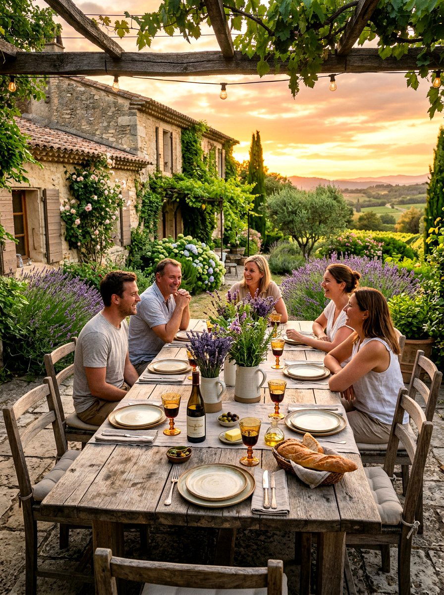 Rustic French farmhouse dining - 30 vintage tablescape ideas
