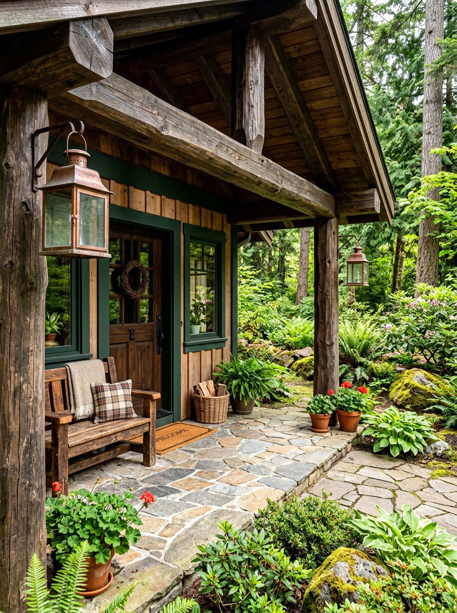 Rustic Front Porch - 30 curb appeal front porch ideas