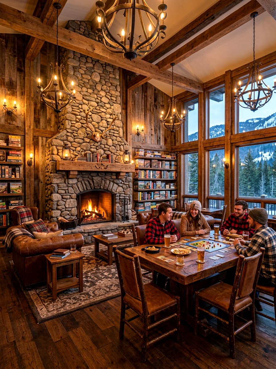 Rustic Game Lounge - 30 game room ideas