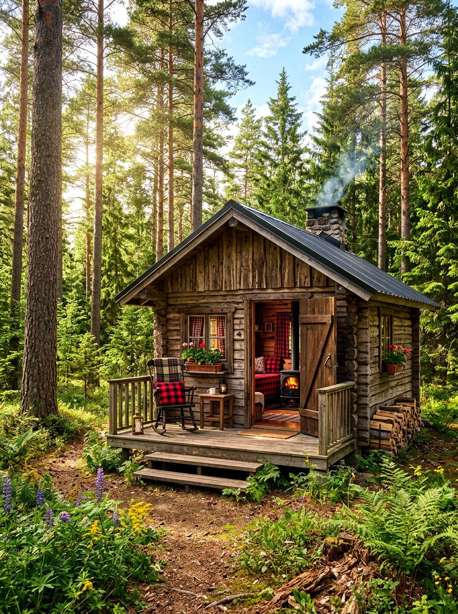 Rustic Garden Cabin - 30 garden room ideas