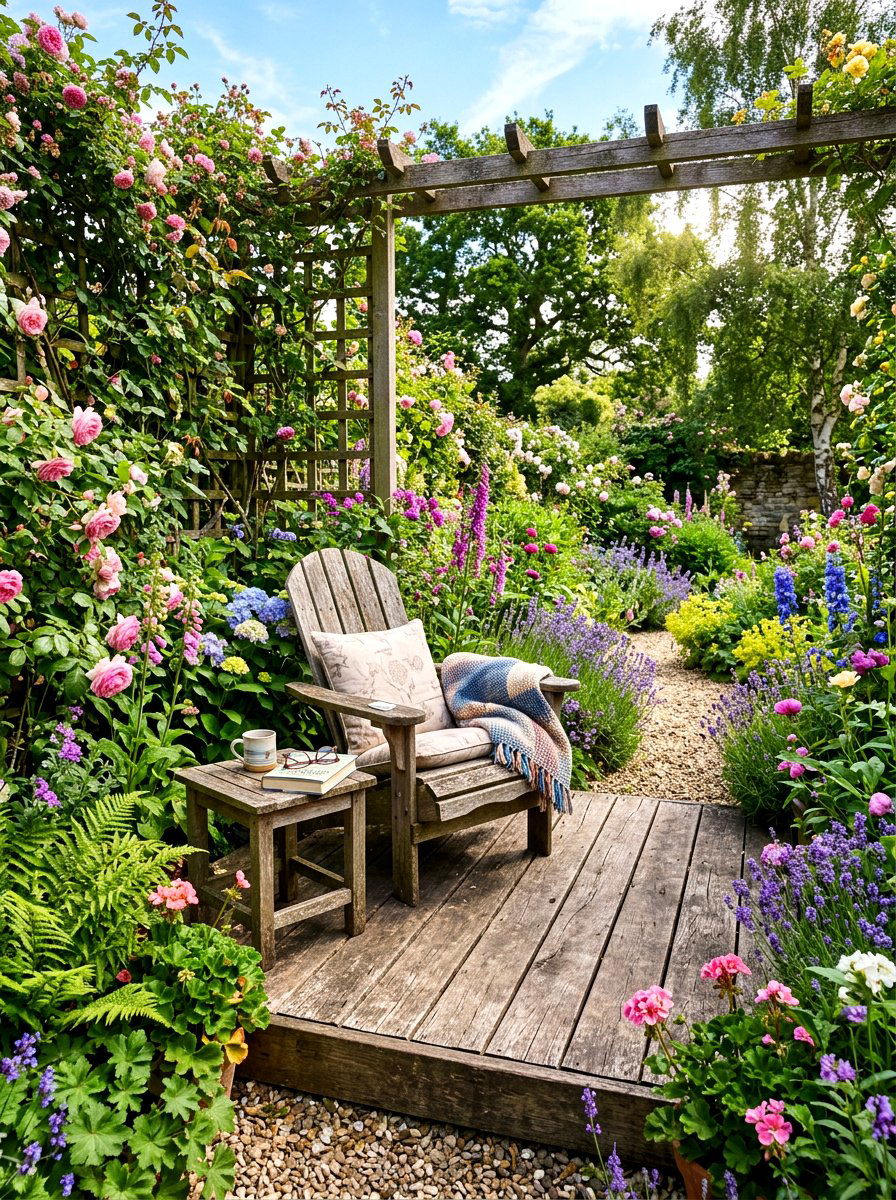 Rustic Garden Deck - 30 rustic deck ideas