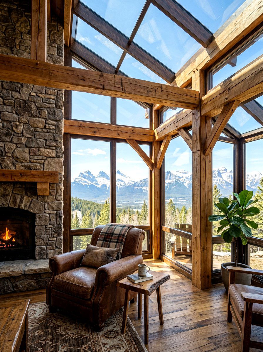 Rustic Glass Sunroom - 30 glass room addition ideas