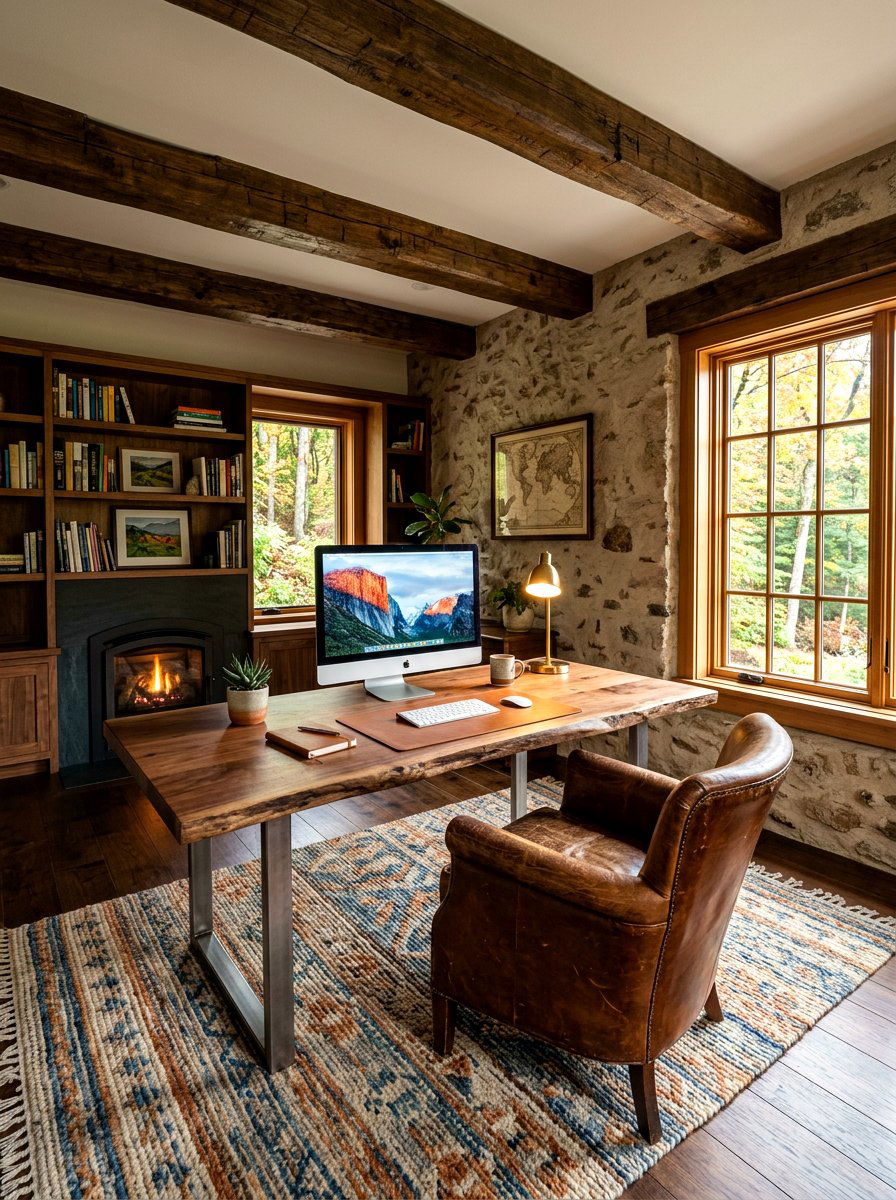 Rustic Home Office - 30 home office ideas