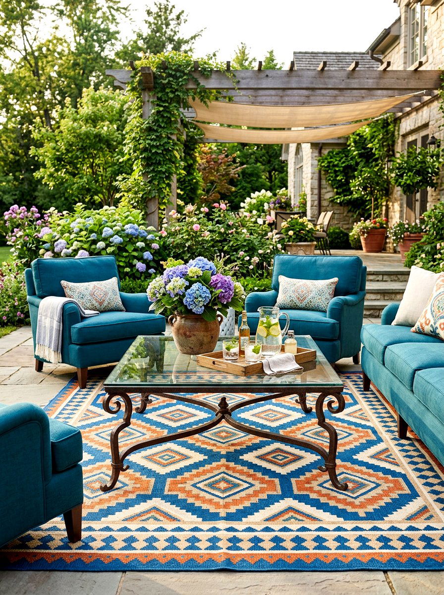 Rustic Iron Coffee Table - 30 vintage iron patio furniture ideas
