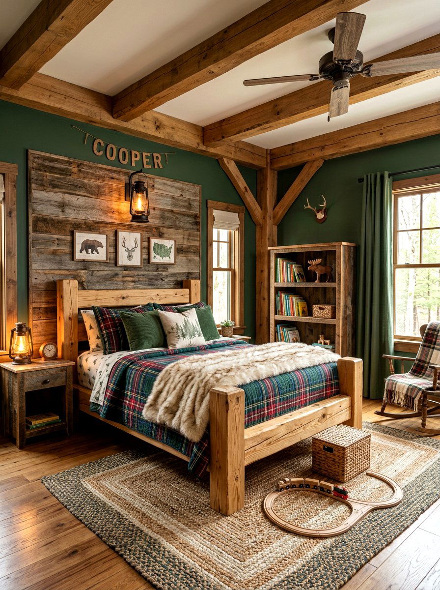 Rustic Kids Room - 30 Pinterest kids room ideas