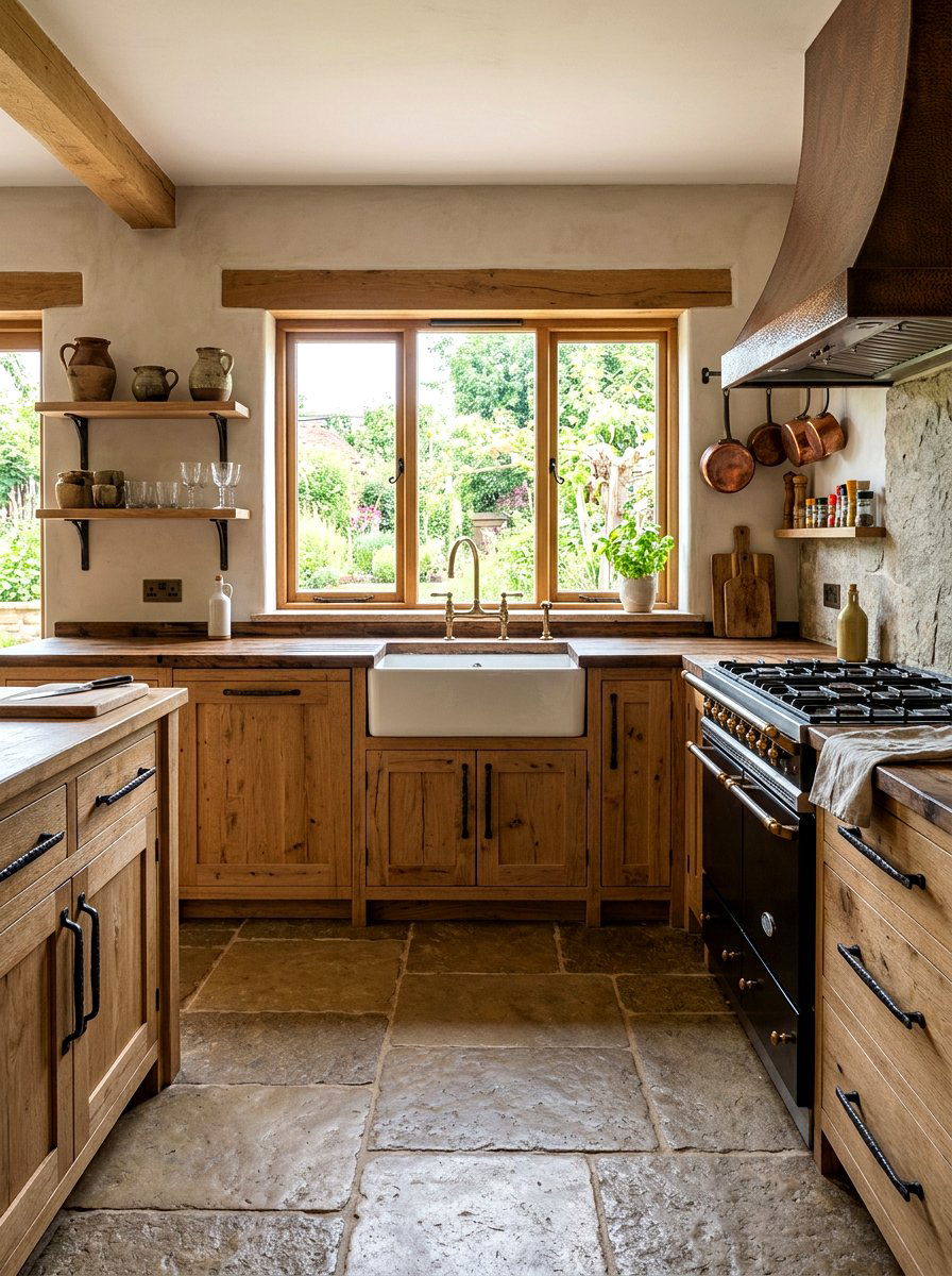 Rustic Kitchen Long Pulls Iron - 30 long pull cabinet ideas