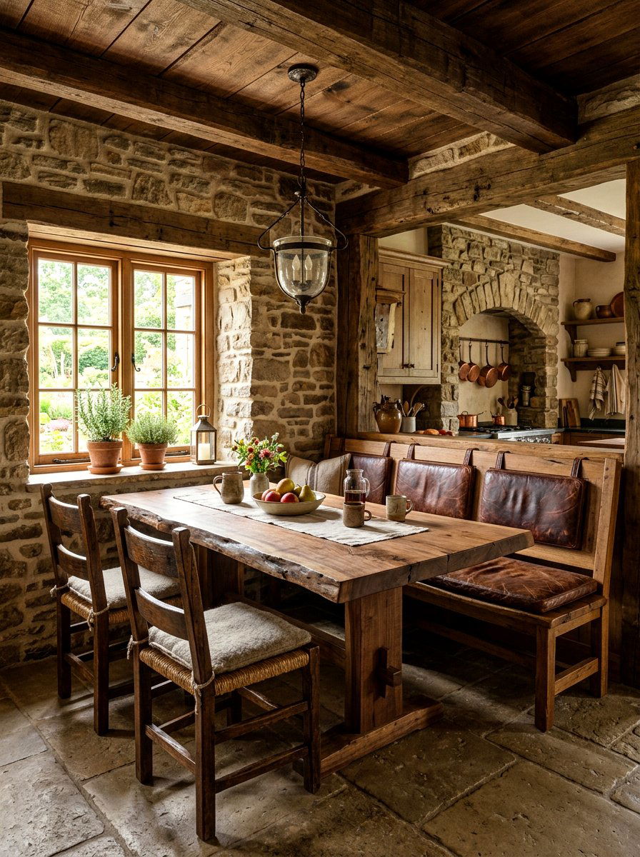 Rustic Kitchen Nook - 30 kitchen nook ideas