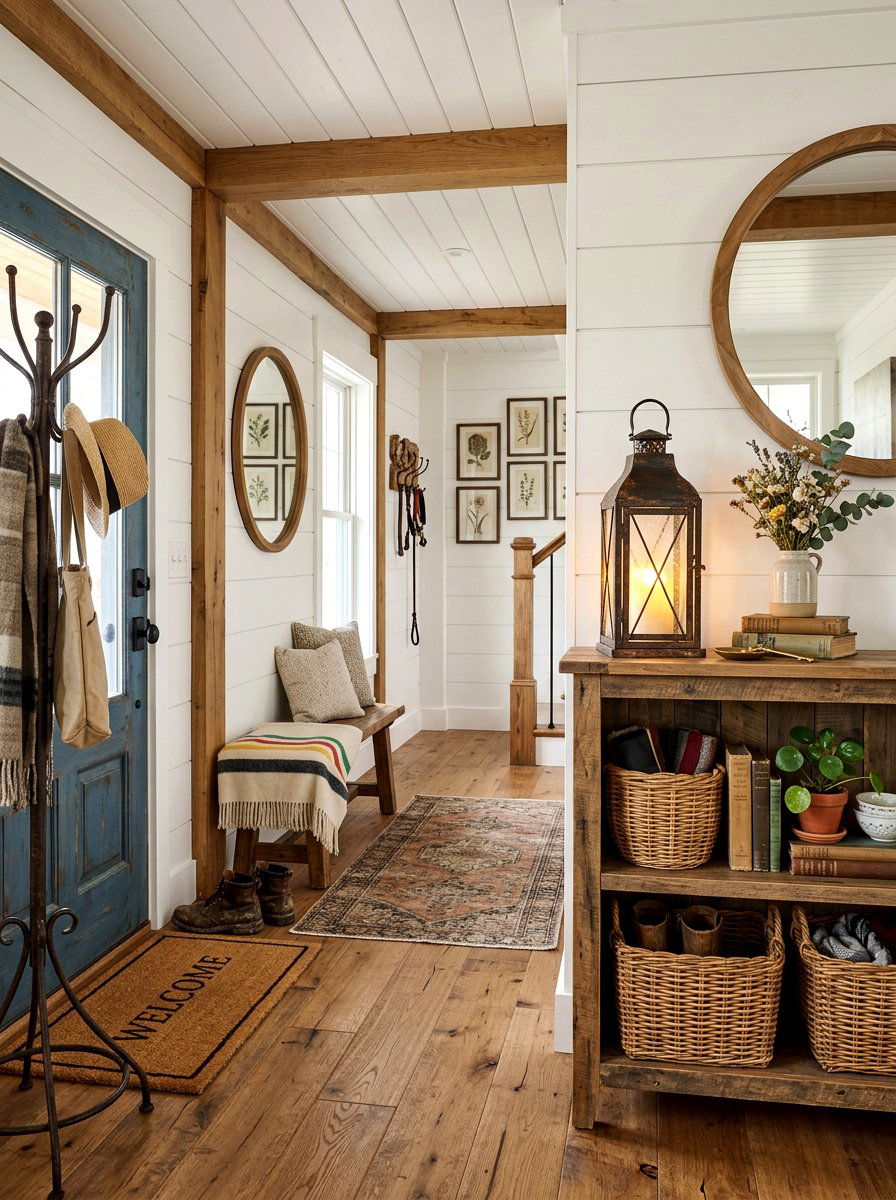 Rustic Lantern Shelf Light - 30 bookshelf lighting ideas