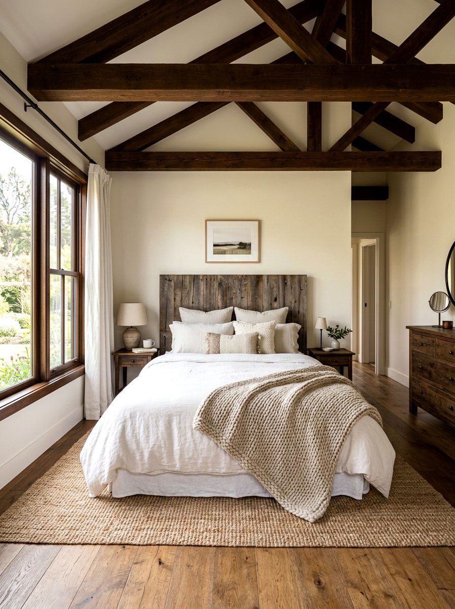 Rustic Linen White Bedroom - 30 linen white bedroom ideas