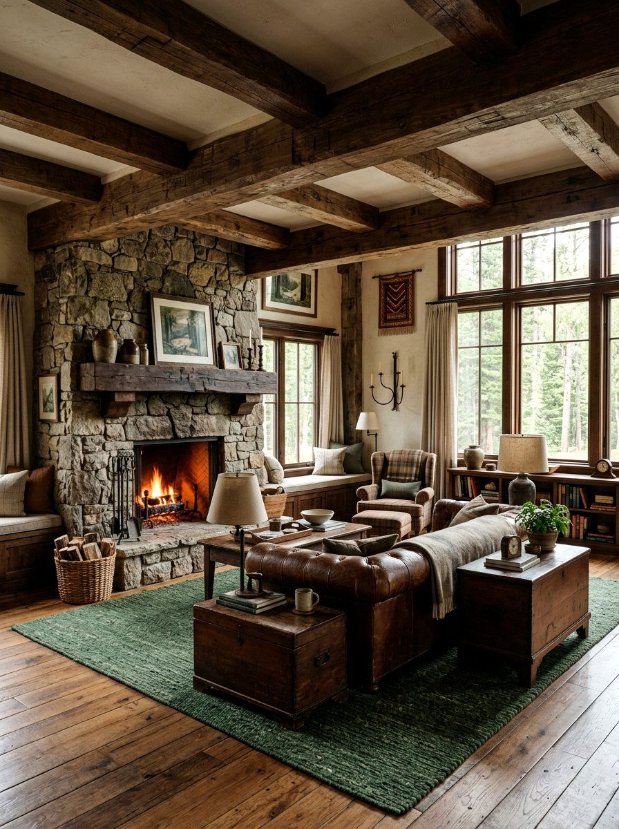 Rustic Living Room Decor - 30 farmhouse living room ideas