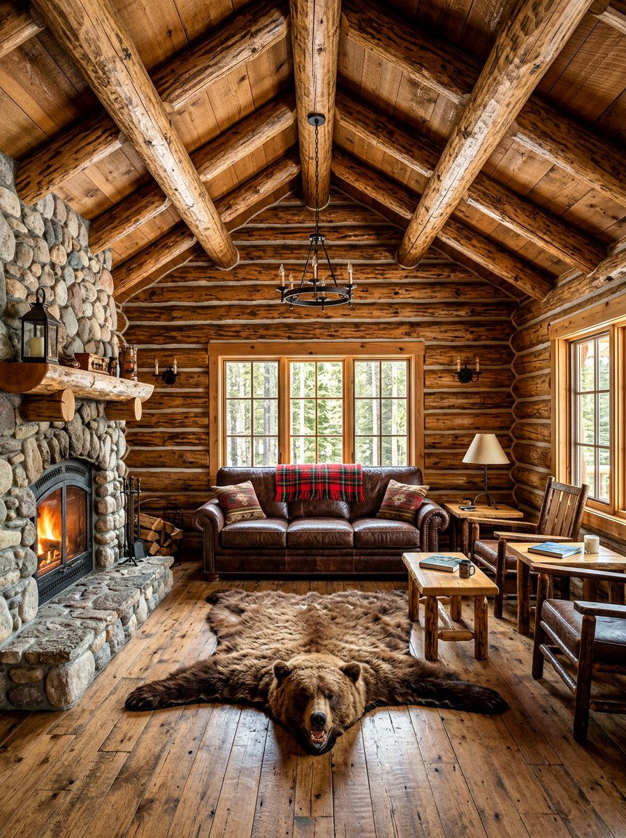 Rustic Log Shed - 30 backyard retreat shed ideas
