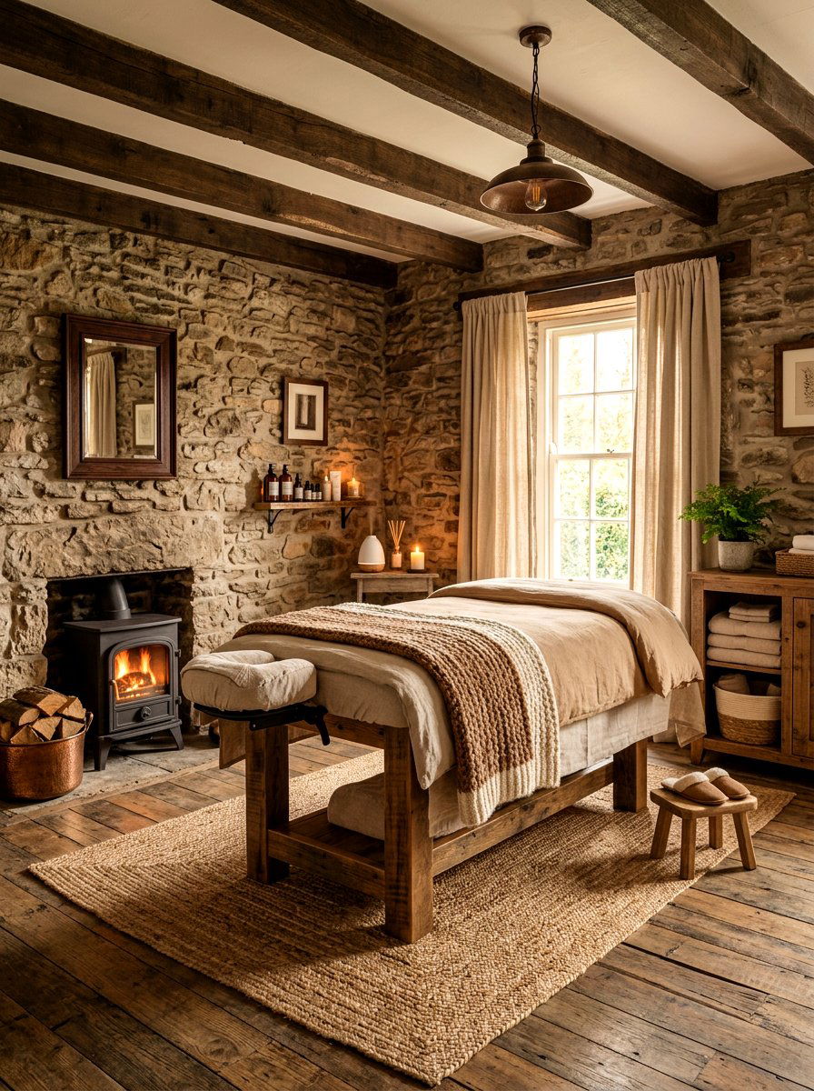 Rustic Massage Room - 30 massage room ideas