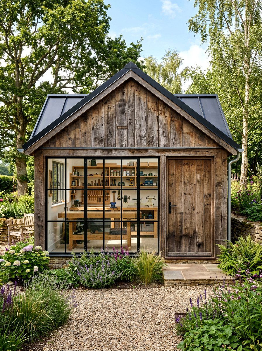 Rustic Modern Garden Shed - 30 modern shed ideas