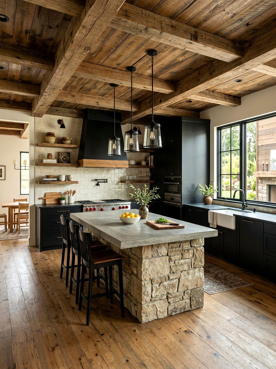Rustic Modern Kitchen - 30 modern kitchen ideas
