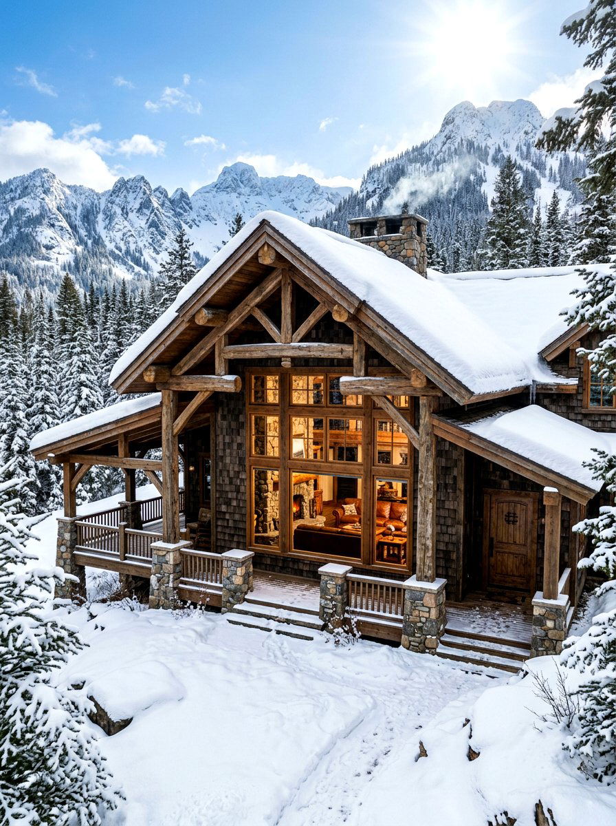 Rustic Mountain Home Cedar - 30 cedar shake exterior ideas