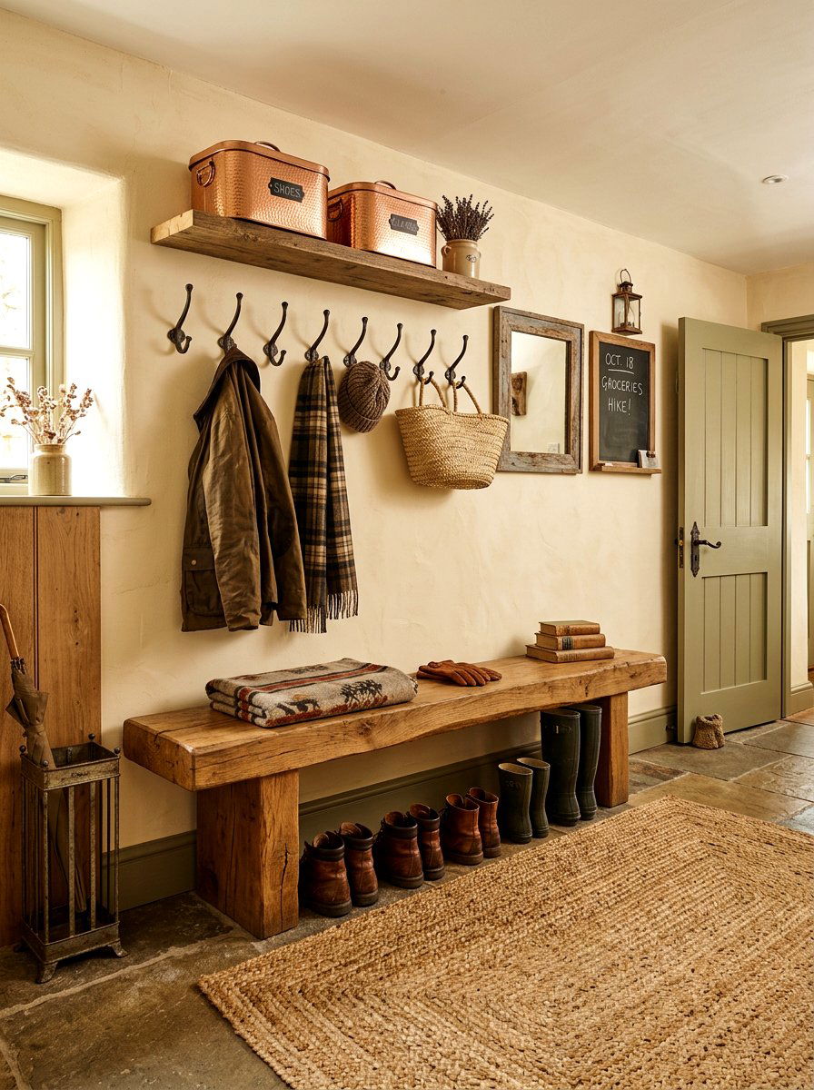 Rustic Mudroom Space - 30 small mudroom ideas
