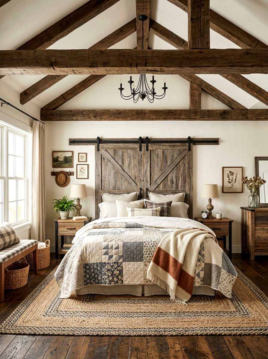 Rustic Neutral Bedroom - 30 neutral bedroom ideas