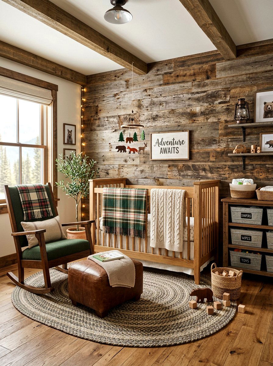 Rustic Nursery - 30 viral nursery ideas