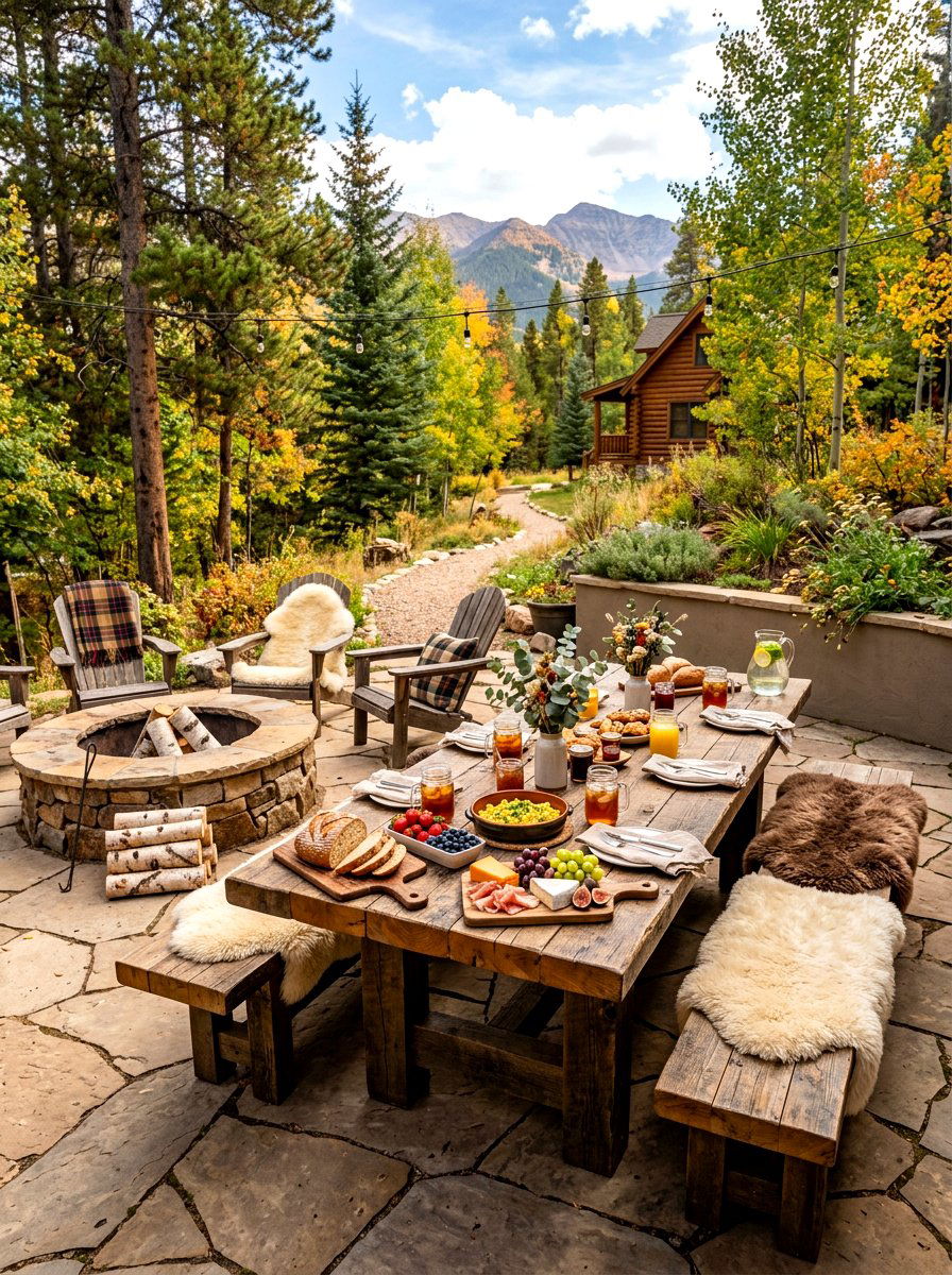 Rustic Patio Brunch - 30 brunch patio setup ideas