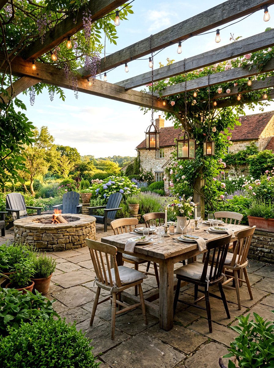 Rustic Patio - 30 terrace dining ideas