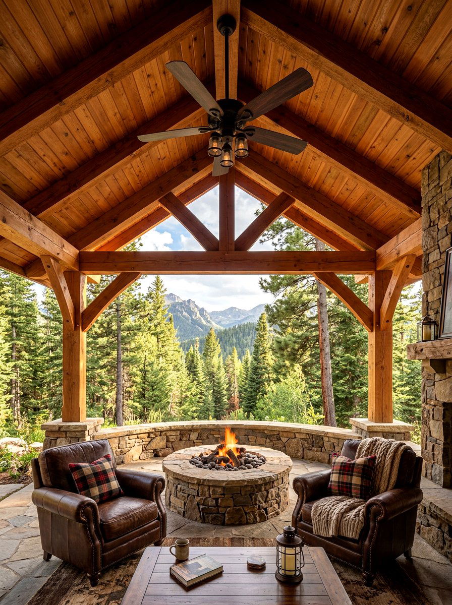Rustic Pavilion Fan - 30 pavilion ceiling fan ideas