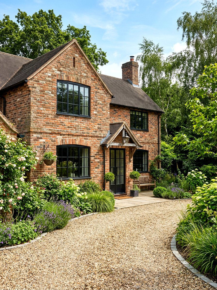 Rustic Reclaimed Brick House - 30 brick house exterior ideas
