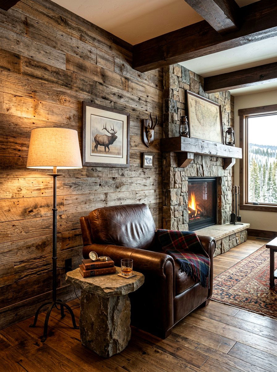 Rustic Reclaimed Wood Shiplap - 30 shiplap wall ideas