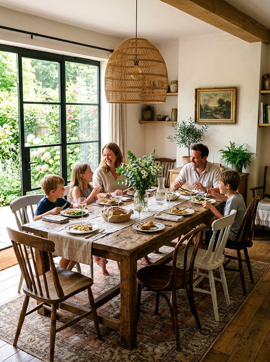 Rustic Reclaimed Wood Table - 30 extendable dining table ideas