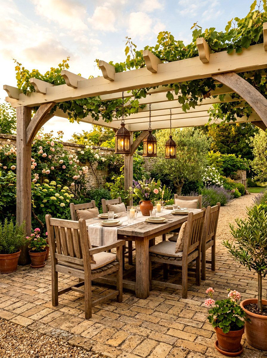 Rustic Sand Toned Patio - 30 sand toned patio ideas