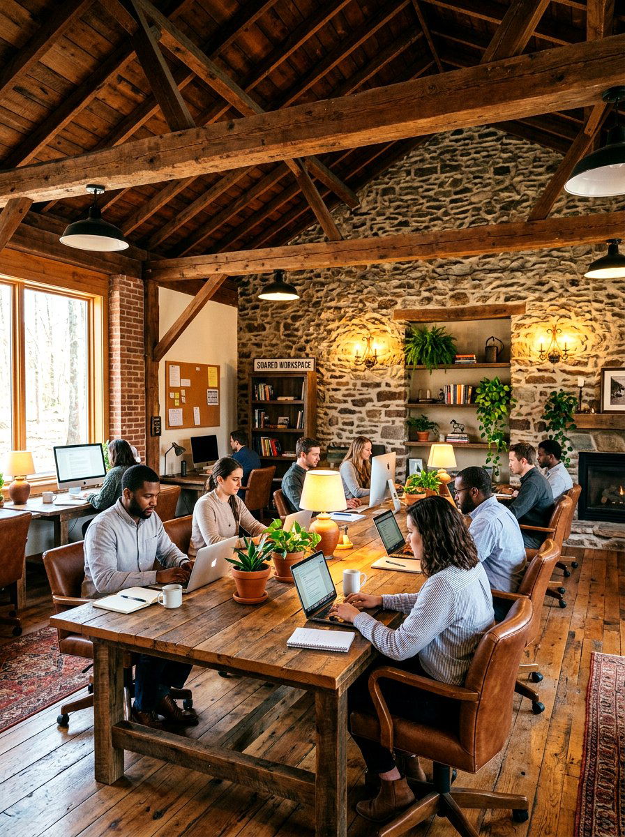 Rustic Shared Office Design - 30 shared office ideas