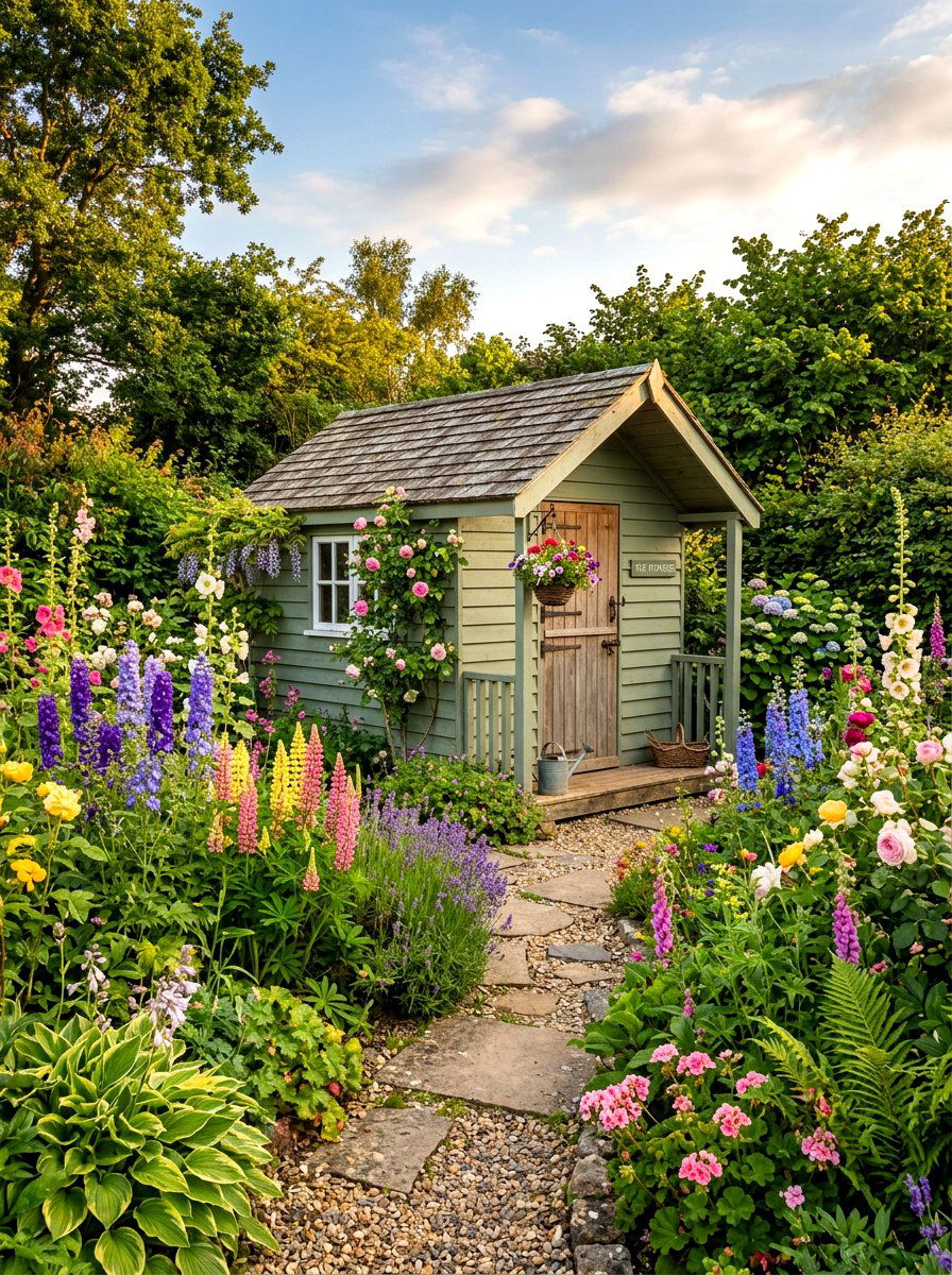 Rustic Shed Cottage Garden - 30 cottage garden ideas