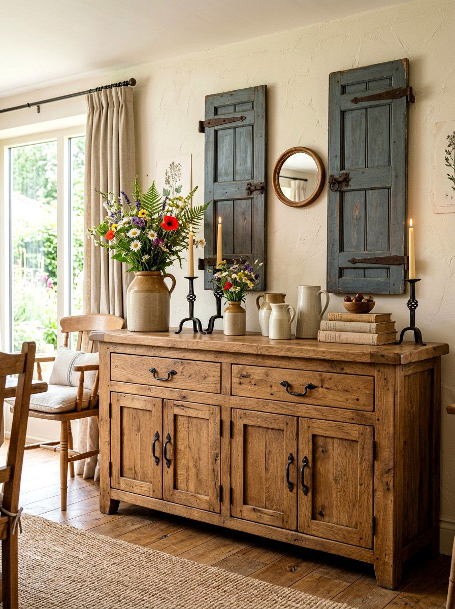 Rustic Sideboard Decor - 30 sideboard styling dining ideas